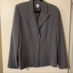 Apt. 9 Long Sleeve Gray Button Blazer